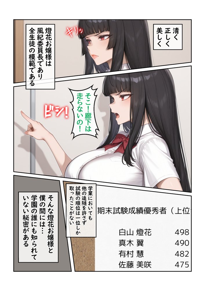 地味な執事の僕が学園一の美女とイチャラブ種付け性活【ハレノヒ】 エロ同人誌画像 002